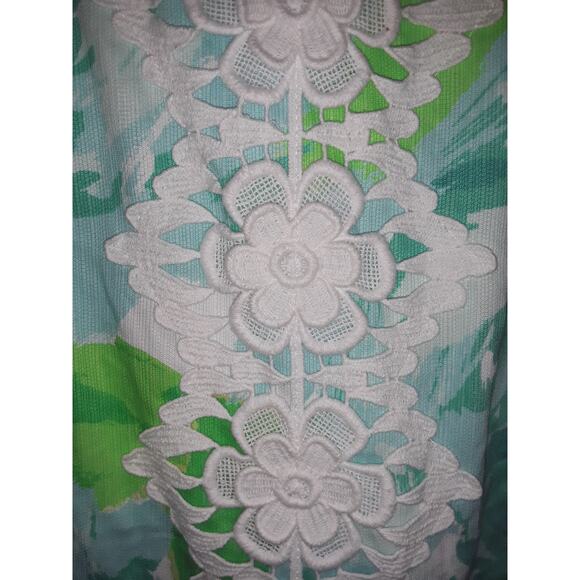 Lilly Pulitzer Sz 00 PEARL in First Impression Poolside Blue Dress Shift - Picture 4 of 7